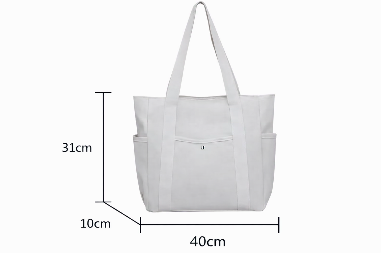 Shoppingväska i canvas, hopfällbar och rymlig