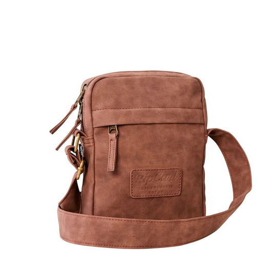 Rip Curl Axelväska Rip Curl Classic Leazard No Idea Pouch Brun – produktbild 3 (Itsbag)