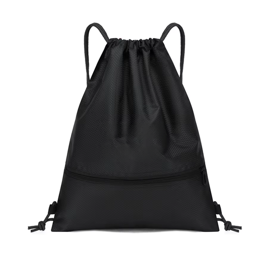 Gympapåse i svart – rymlig och slitstark gymnastikpåse för träning, skola och vardag