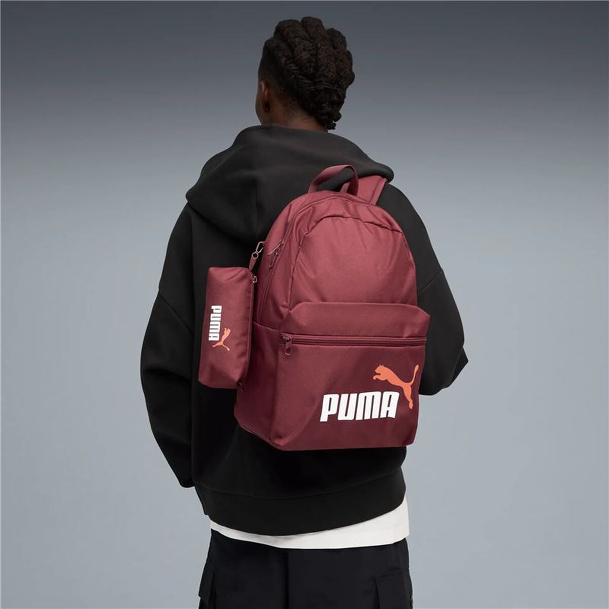 Puma Träningsväska Puma Phase Mörkröd – produktbild 5 (Itsbag)