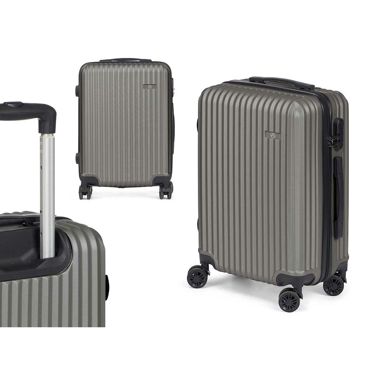 Kabinväska Mörkgrå 55 x 35 x 20 cm Ränder – produktbild 2 | Itsbag