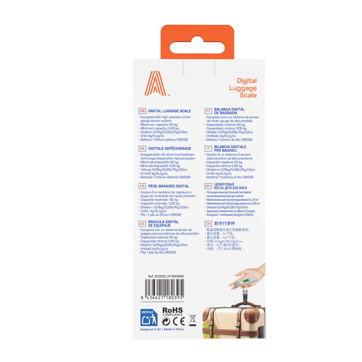 Scape Travel Digital bagagevåg Scape Travel ELS30 – produktbild 8 (Itsbag)