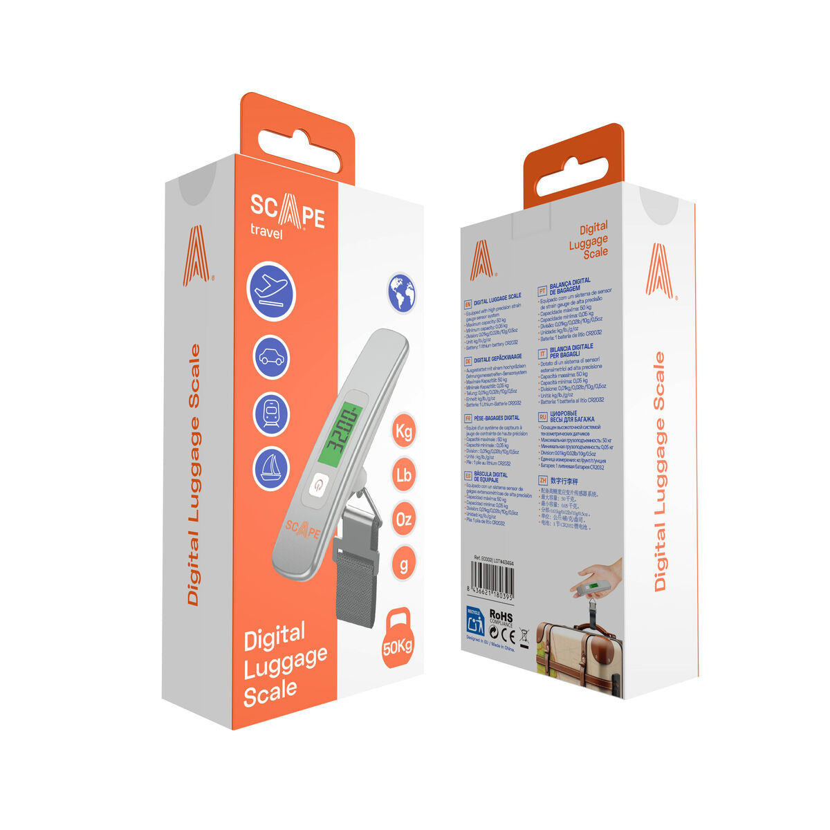 Scape Travel Digital bagagevåg Scape Travel ELS30 – produktbild 9 (Itsbag)