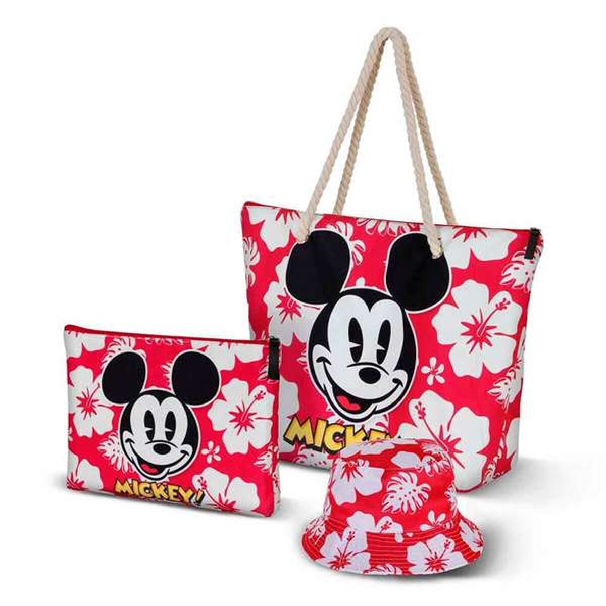 Mickey Mouse Strandväska Mickey Mouse hawaii Rosa – produktbild 4 (Itsbag)