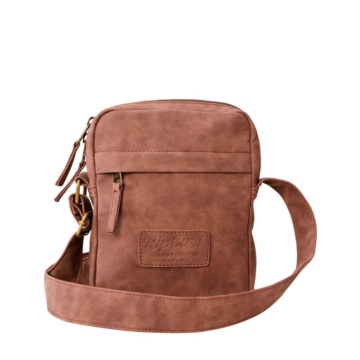 Rip Curl Axelväska Rip Curl Classic Leazard No Idea Pouch Brun – produktbild 1 (Itsbag)