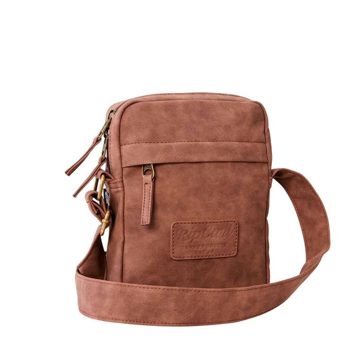 Rip Curl Axelväska Rip Curl Classic Leazard No Idea Pouch Brun – produktbild 3 (Itsbag)