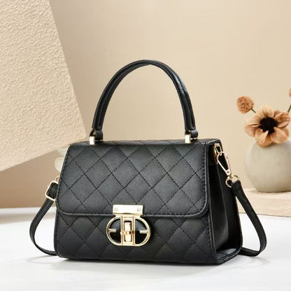 Elegant handväska med lås – stilfull väska för dam