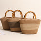 Trendig toteväska för dam – modern och stilfull handväska med bambu handtag