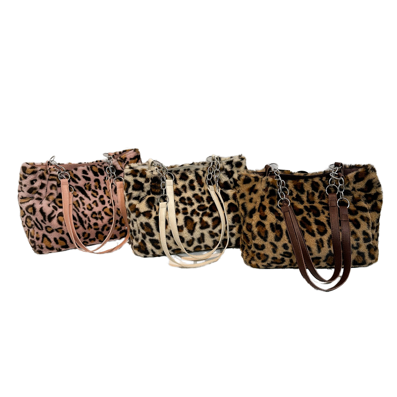 Leopard väska i tre snygga färger