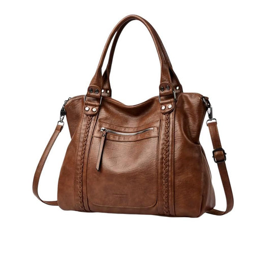 Handväska dam tote bag crossbody med justerbar axelrem