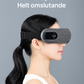 Grå ögonmassage-mask med värme – elektrisk sovmask för avslappning