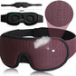 Vinröd ventilerad 3D sovmask – andningsbar ögonmask med 3D-form