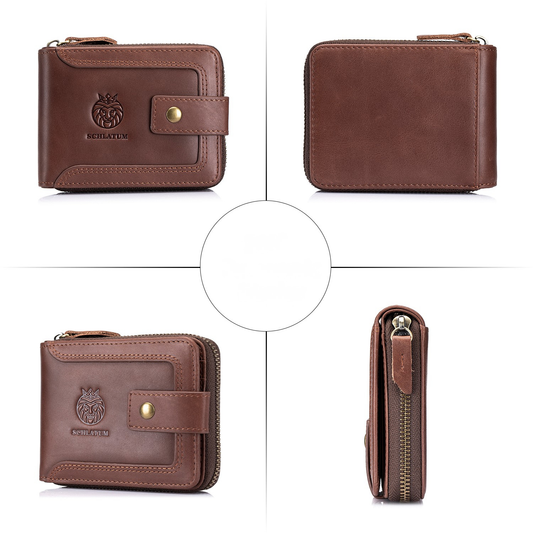 Plånbok för herr – kompakt och elegant läderlook