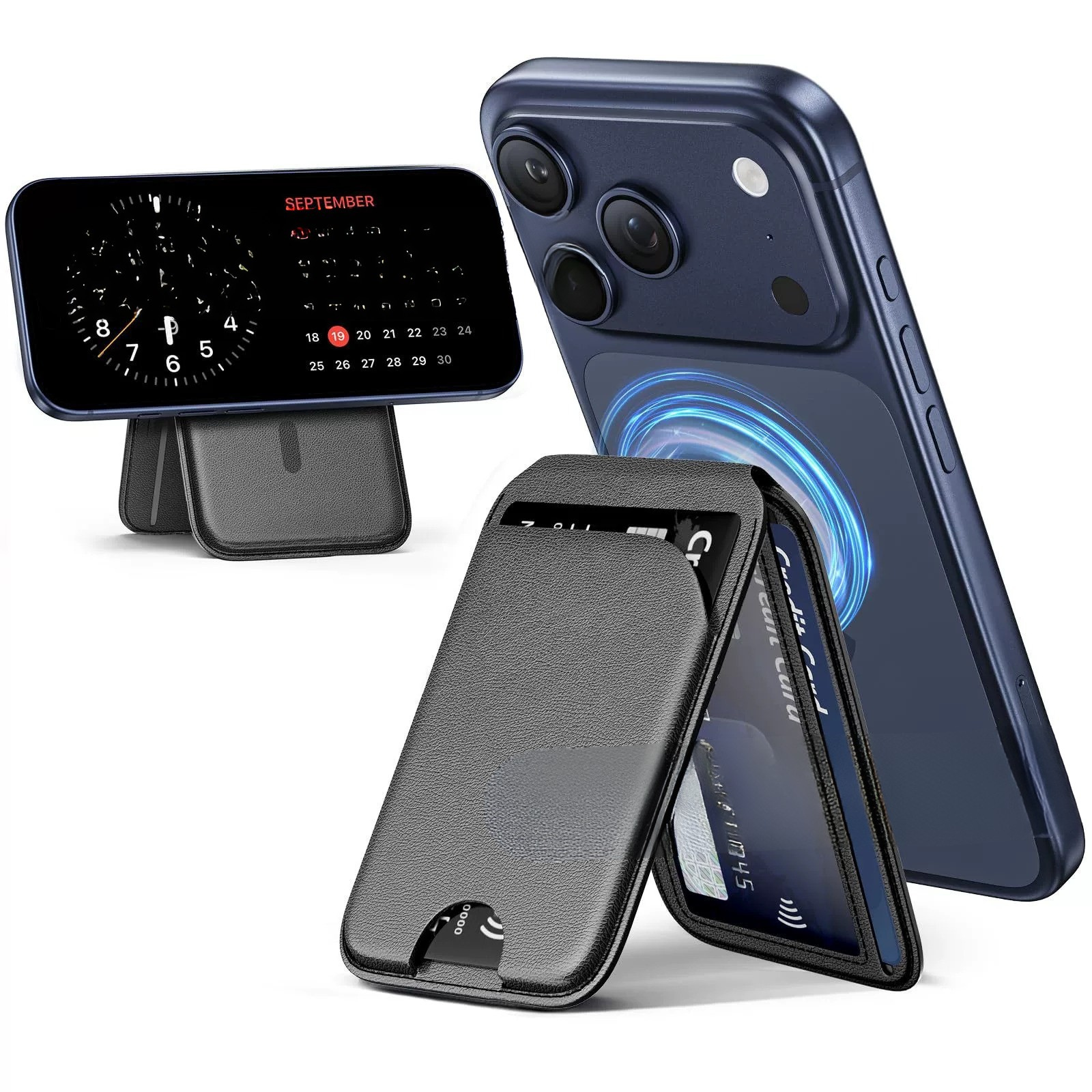 Magnetisk korthållare – slim modell för kort och ID