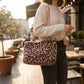 Leopardmönstrad handväska utomhus – stilren väska med leopardmönster