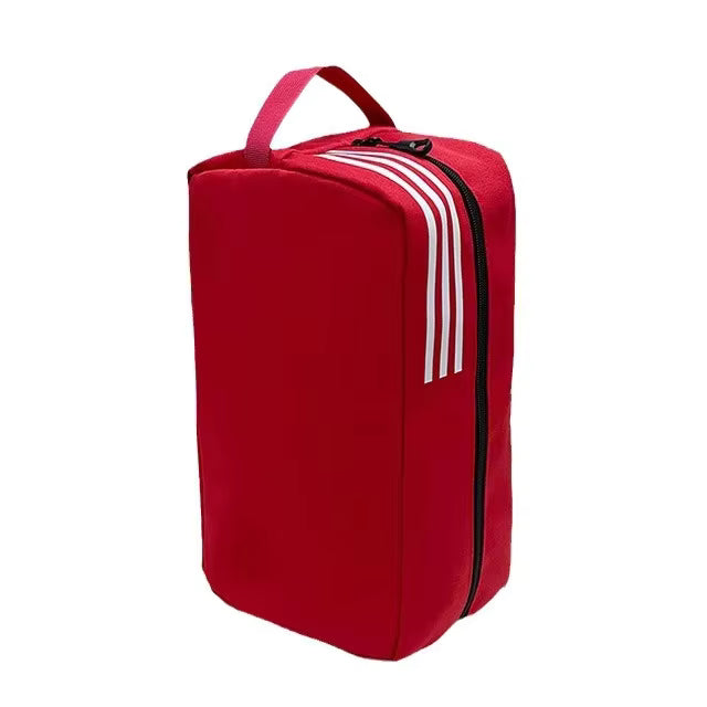Röd skopåse – praktisk och vattentät skoväska för gym, fotboll och resa