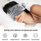 Bluetooth sovmask i grå färg – mörkläggande ögonmask med trådlösa högtalare